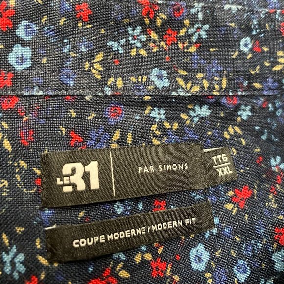 Floral Modern Fit Simons(Le 31) 2XL shirt - Picture 2 of 5